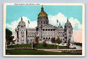 State Capitol Des Moines Iowa Postcard Unposted - Picture 1 of 2