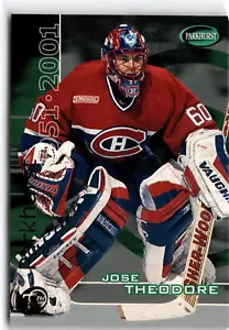 Memorabilia Be a Player 2000-01 #P-94 Jose Theodore Parkhurst 2000 - Imagen 1 de 2