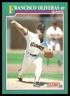 1991 Score #635 Francisco Oliveras - Image 1 of 2