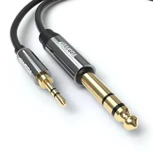 3.5mm Klinke auf 6.3mm Klinke Kabel 3m | 6 3mm Stecker auf 3 5mm Stecker Audio - Bild 1 von 6