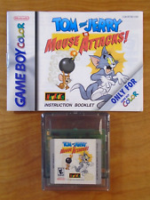 Tom and Jerry in Mouse Attacks! Nintendo GameBoy Color Game & Manual Only~Tested