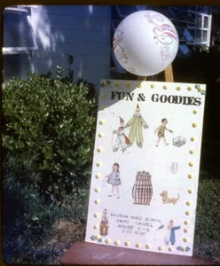 Vintage Stereo Realist Foto 3D Dia BIBEL SCHULE POSTER WHT KAPELLE JAMAIKA 05 - Bild 1 von 3