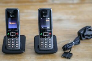X2 Gigaset S650H PRO Cordless DECT Handsets (Grey) + Charing stands & power plug