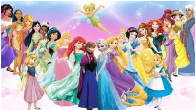 1.000 SCHEMI A PUNTO CROCE PRINCIPESSE STREGHE FANCIULLE FATE DISNEY DMC PATTERN - Immagine 1 di 2