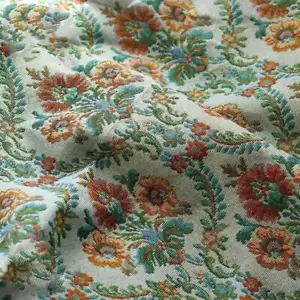 Ela Floral Woven Chenille Fabric - Picture 1 of 7