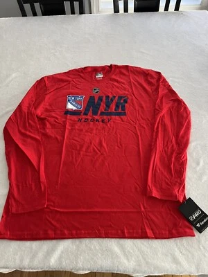 NY Rangers Fanatics Authentic Pro NHL Long Sleeve Shirt 3XL - Image 1 of 4