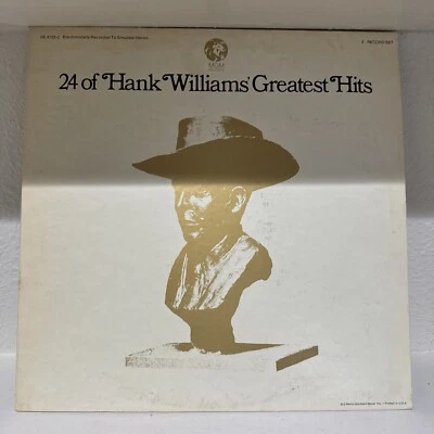 Music Vinyl Record 24 of Hank Williams Greatest Hits MGM Records - 2 Records - Image 1 of 4
