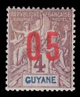 MOMEN: FRENCH COLONIES GUIANA SC #88a VAR. 1.75mm SPACED MINT OG H LOT #66103