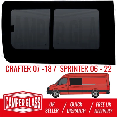 Crafter (07-18) /Mercedes Sprinter (06-20) Passenger Side Sliding Privacy Window - Image 1 of 4
