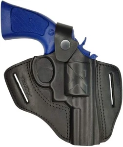 R3 Leather Revolver Holster fits TAURUS 445T 2.5 inch barrel black VlaMiTex - Picture 1 of 4