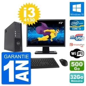 PC DELL T1700 SFF Bildschirm 19 " Intel i3-4130 RAM 32Go Scheibe 500Go Windows - Bild 1 von 7