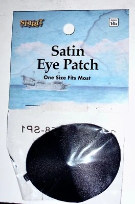 Spirit Halloween Pirate Satin Eye Patch Costume Accessory Blackbeard One Size - Image 1 of 2