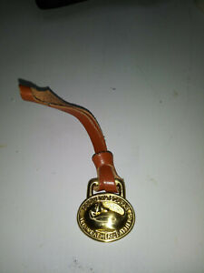 Vintage 80s Dooney and Bourke Brass Duck Purse Fob/ Charm  "All Weather" 