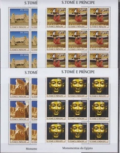 ST813P9. S.Tome and Principe - MNH - Cultures - Egypt - 9 Sheets of 9 - Picture 1 of 2