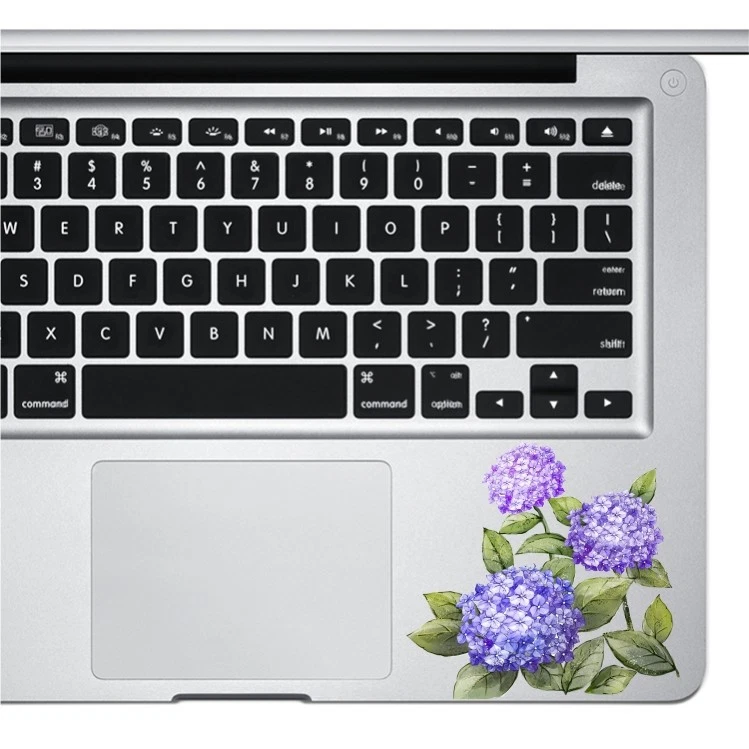 Flowers Cute MacBook Sticker for Laptop, iPad, surface Pro Vinyl Decal - Image 1 of 1