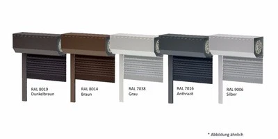 Vorbaurollladen Rolladen Fenster Rollo Farbe Aluminium Gurt Breite 110 cm NEU  - Bild 1 von 4