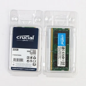 Crucial Kit 64GB 2x 32GB DDR4 3200 MHz SODIMM 2Rx8 Notebook Memory CT32G4SFD832A - Picture 1 of 4