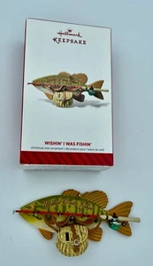 Hallmark Andenken Wishin' I Was Fishin' Ornament - Bild 1 von 3