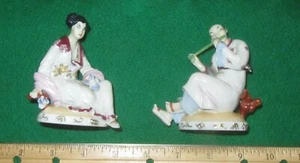 Mathilde Szendro - Jaksch Chinese Man Woman Wien Porzellan Figuren - #1578 1600 - Bild 1 von 11