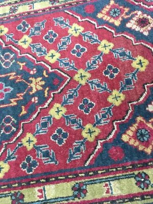 vintage 37x60 Oriental Area Rug Living room hallway decor - Image 1 of 4