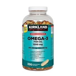 Kirkland Signature Omega-3 Fish Oil 1300mg 330 Softgels - Picture 1 of 3