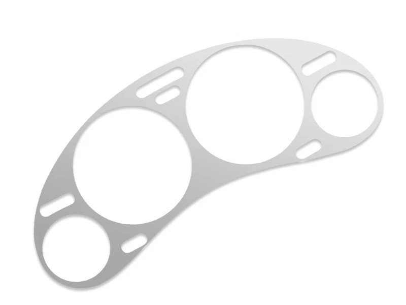 Cubierta de velocímetro LETRONIX plata velocímetro tablero Opel Corsa B Combo B Tigra A