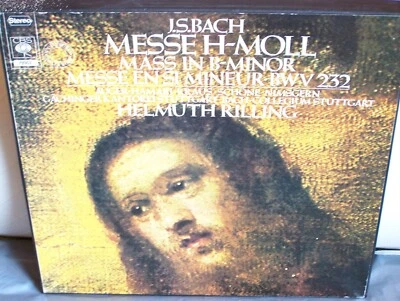 J.S. Bach Mass in B-Minor Auger Hamari Schone Rilling German Edition FINE & RARE - Image 1 of 4