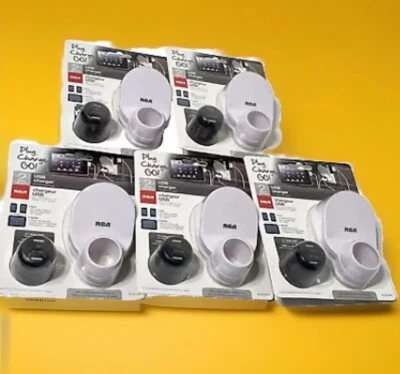 Carregador USB RCA 2.1 Amp Plug Charge GO!  Novo lote lacrado de 5 portas - Imagem 1 de 4