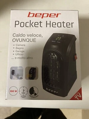 Beper Pocket Heater 350W Temoventilatore Portatile - Nero - Immagine 1 di 3