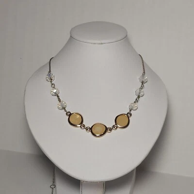 Colar de contas amarelas e transparentes Ann Taylor Factory - Imagem 1 de 4