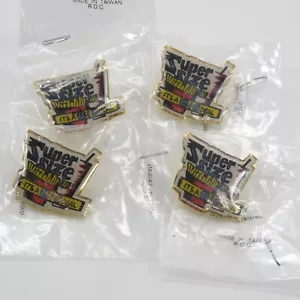 x4 prendedores de solapa vintage McDonalds de gran tamaño para papas fritas "Es un gran problema" NUEVO - Imagen 1 de 3