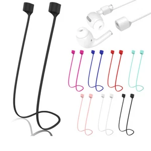 Portable Silicone Anti-Lost Neck Rope Strap For AirPods 1 2 3 Pro 2020 Earphone - Picture 1 of 24