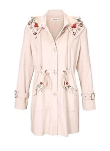 Linea Tesini Damen Designer-Parka mit Strass, rosé - Bild 1 von 4