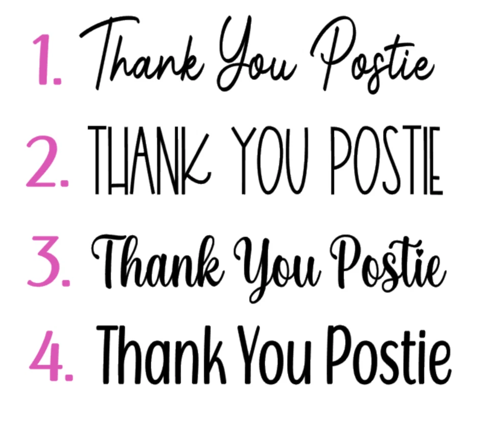 Thank You Postie Oh Hello Letterbox Door Vinyl Decal Sticker Label - Image 1 of 1