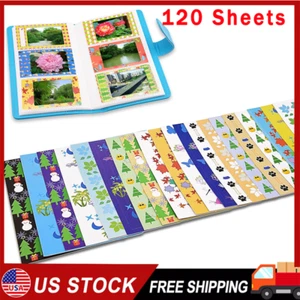 120 Sheets Frame Sticker Compatible with FujiFilm Instax Mini 12/11/8/9/70/26/90 - Picture 1 of 8