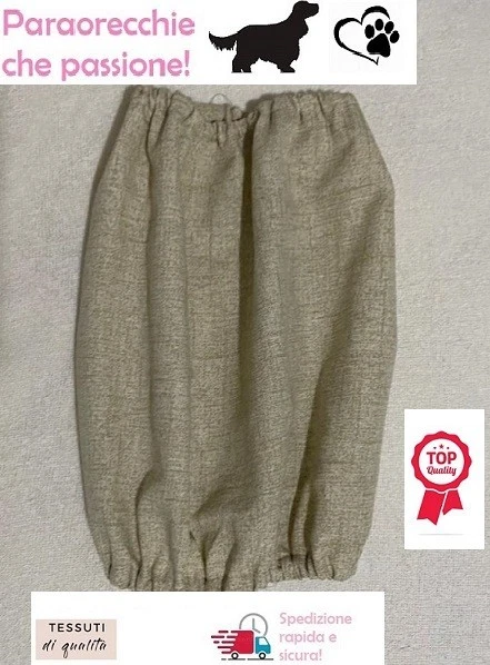 PARAORECCHIE COPRI ORECCHIE CUFFIETTE CUFFIA PER COCKER CAVALIER KING COTONE  - Immagine 1 di 1