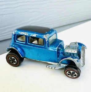 Hot Wheels Redline 1969 Classic 32 Ford Vicky US Medium Blue w White Interior - Picture 1 of 7