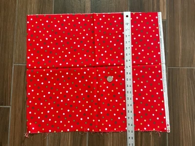 Robert Kaufman Christmas Cotton Fabric  Red White Green Dots Confetti 1/2 Yard - Image 1 of 3