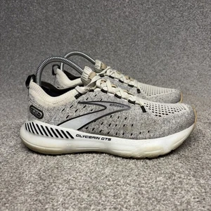 Brooks Glycerin 20 Running Shoes Sneaker Womens 8 B White Grey Black 1203711B163 - Picture 1 of 11