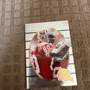 Scheda calcio 1996 Pinnacle Summit #9 Jerry Rice San Francisco 49ers - Foto 1 di 4