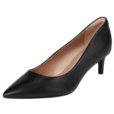 Zapatos de salón Rockport Cindy para mujer EE. UU. 7 anchos UE 37,5 tacones de cuero negros nuevos en caja Foto 1 de 4