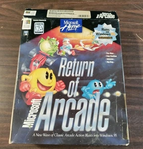 MS Home Return Of Microsoft Arcade game for Win95 3.5in Diskettes Big Box - Picture 1 of 6