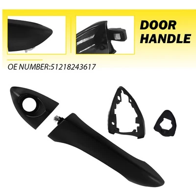 Подходит для BMW X5 2001 2000 2002-2006 черная передняя левая наружная дверная ручка 51218243617 - Изображение 1 из 4