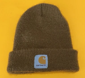 Carhartt Mütze Mütze Bündchen Strick Einheitsgröße Braun für Kinder - Bild 1 von 6