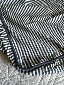 IKEA EKTORP Kissenbezüge unten 2er Sofa SIMRIS blau weiß gestreift - Bild 1 von 4