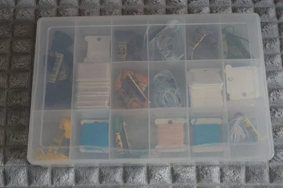 DMC Embroidery Threads And Cards With Storage Box (5) - Image 1 of 4