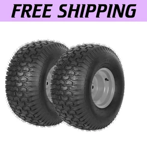 Premium 20x8.00-8 Lawn Mower Tire & Wheel Assemblies - Bolt-On Easy Installation - Picture 1 of 8