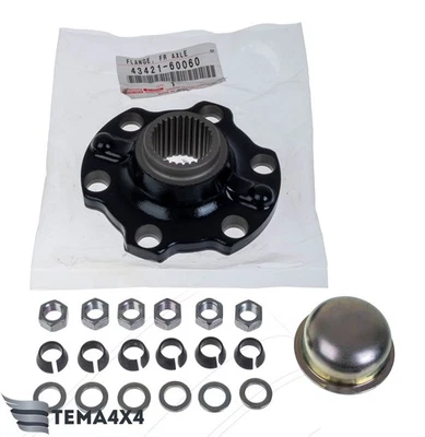 Kit de herrajes de brida de tracción delantera genuino OEM para Toyota Land Cruiser 43421-60060 Foto 1 de 3