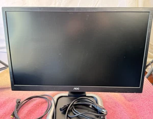 AOC E2470SWHE 23.6” 1080p LED Monitor HDMI/VGA w/ Cables – Tested - Picture 1 of 12