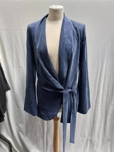 BNWT Rat & Boa 'Roberta' Wrap Waist Navy Blazer- M - Picture 1 of 15